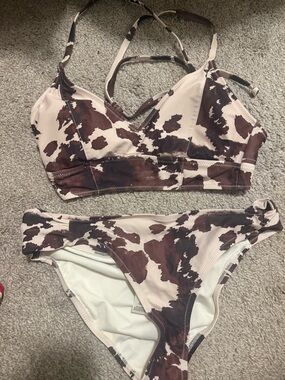 Jessica Simpson Cow Print Bikini